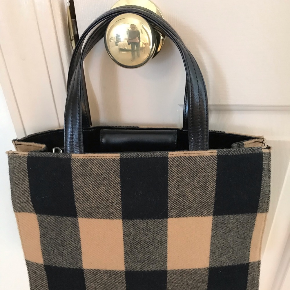 Lord and Taylor Black & Cream Crossbody Purse.